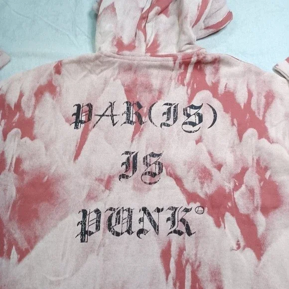 ELEVEN PARIS Cotton Marble Hoodie sz Medium